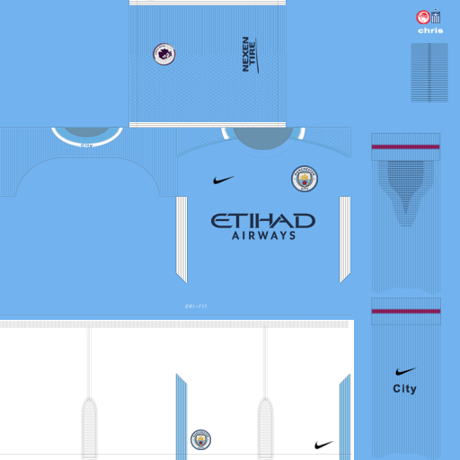 PES 2018 - Uniformes Manchester City (17-18) 