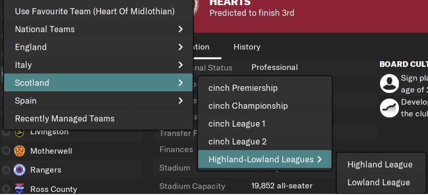 Football Manager 2023 Scottish Lower League Database  The real-life Full Scottish  League Pyramid by Mozza • Passion4FM