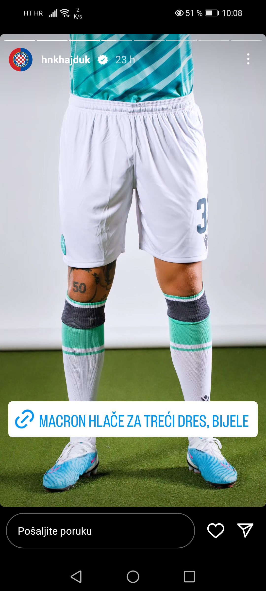 Macron 2021-22 Hajduk Split Away Kit Released » The Kitman