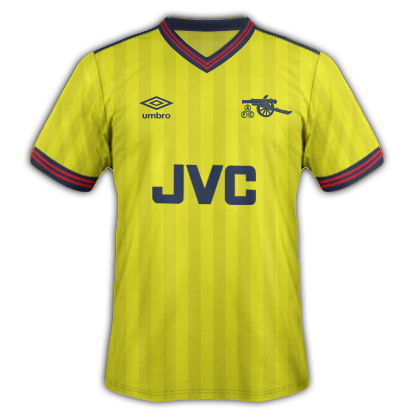 Arsenal 1983-86 away
