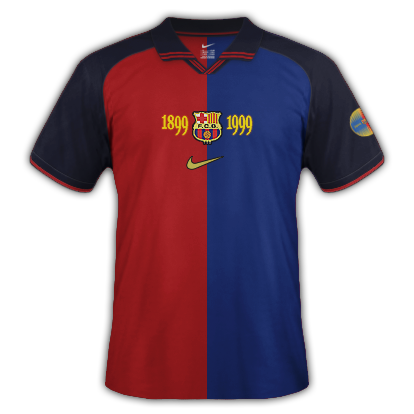 Barcelona 99/00 Centenary home shirt