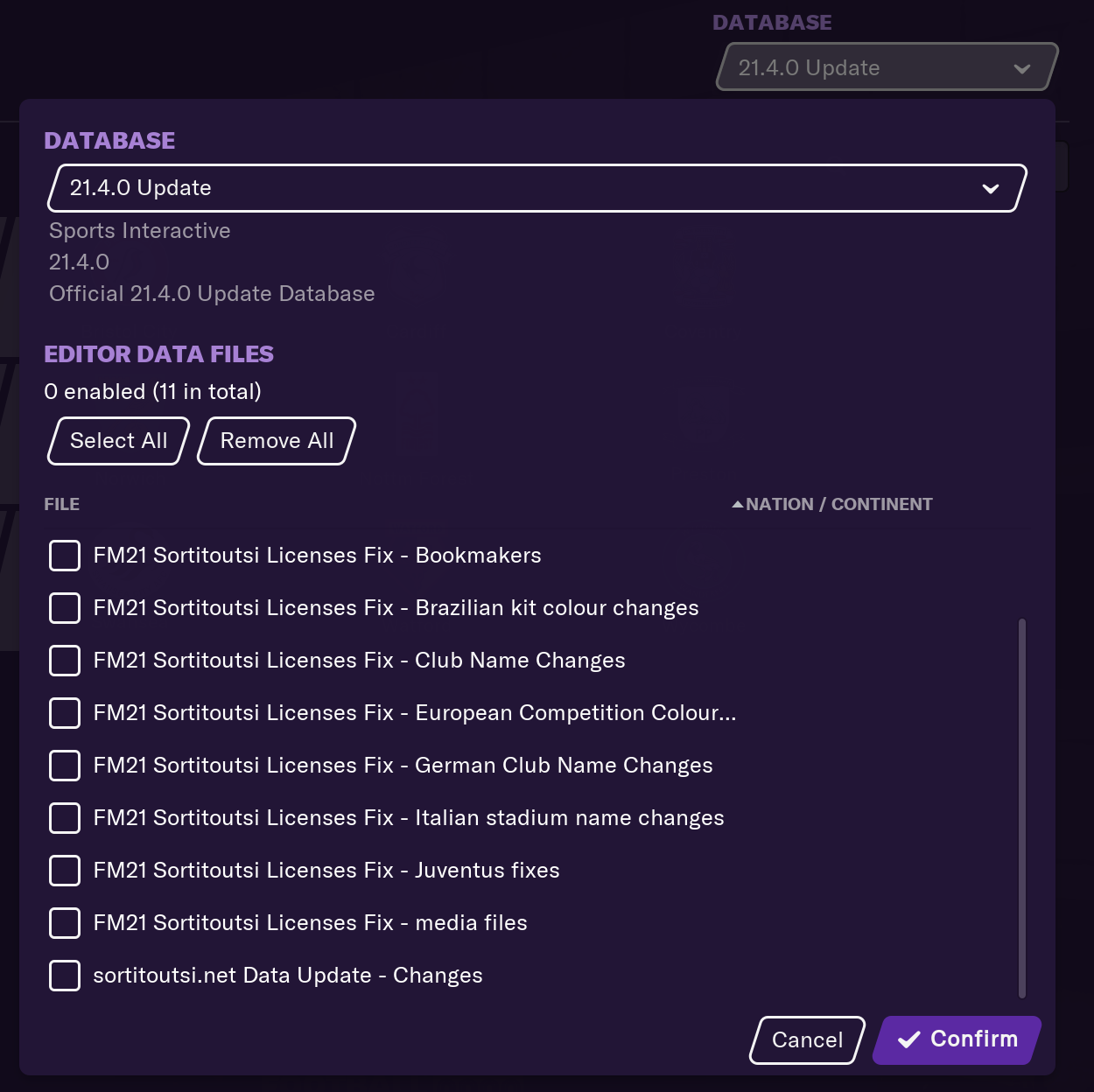 Football Manager 2022 PRE-Game Editor - Football Manager Databases