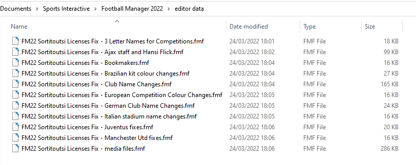 FM2022 Licensing and Real Name Fix File v4.1 for FM22.4.1 [released on  04/04/2022] - final version - General Discussion - FM22 - Football Manager  2022