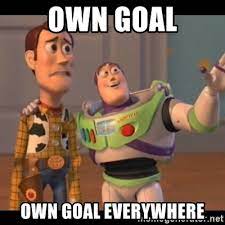 own goal own goal everywhere - X, X Everywhere | Meme Generator