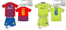 Steaua Bucharest 2008/09 Kits