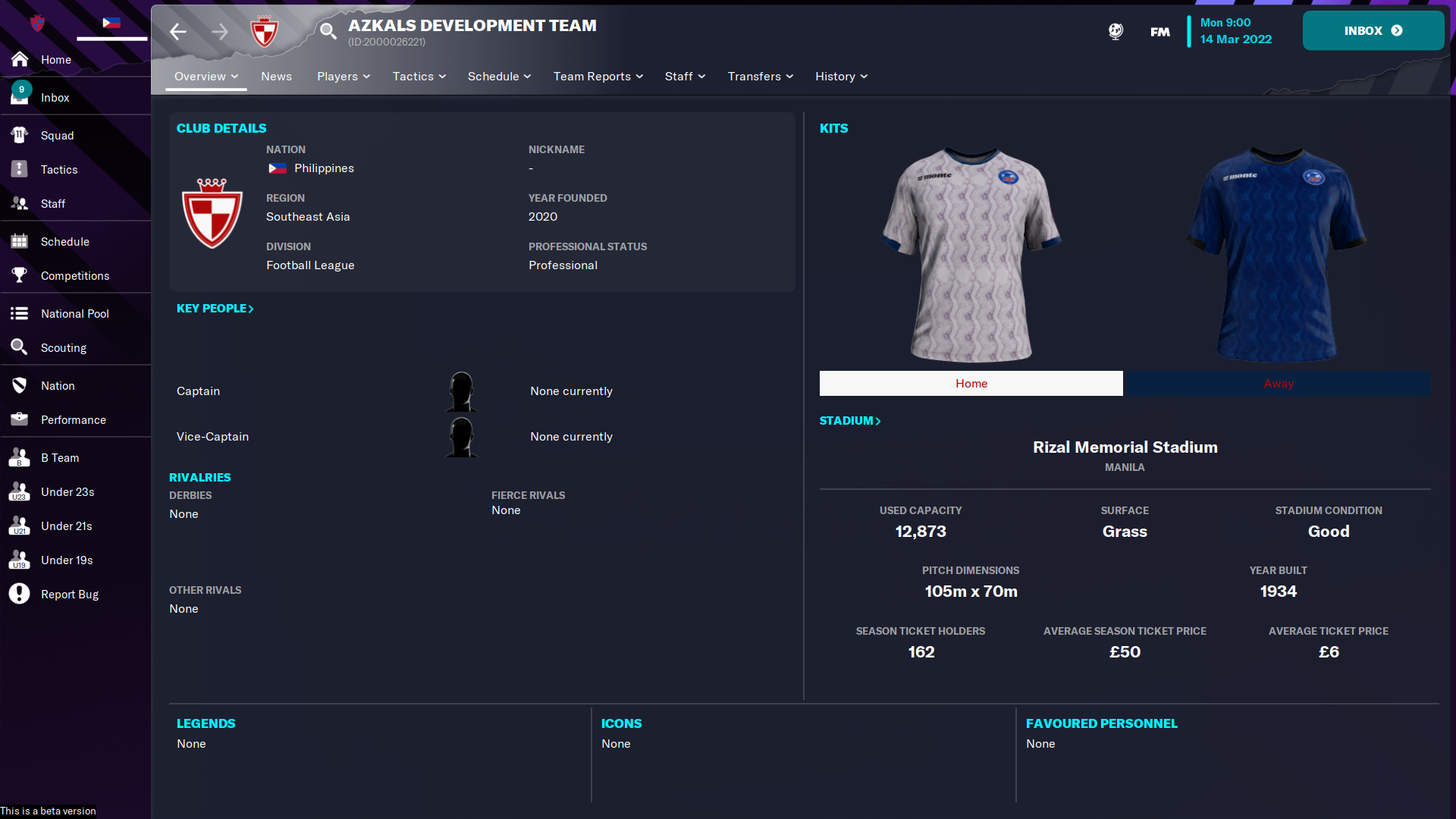 [fm23] Philippines Football League - Phi - Standard Kits Forum - Fm23 