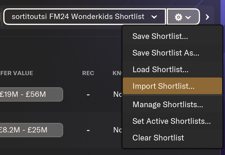 Downloadable and Importable FM24 Wonderkids Shortlist Now updated
